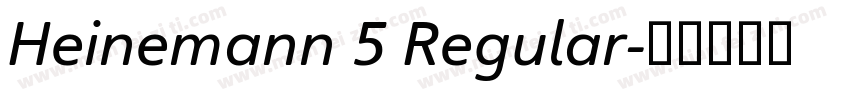 Heinemann 5 Regular字体转换